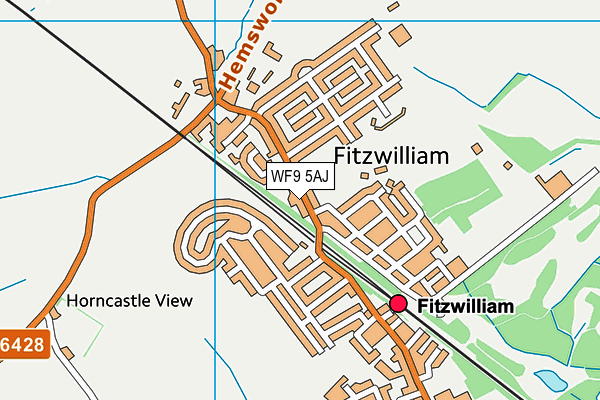 Fitzwilliam Stadium map (WF9 5AJ) - OS VectorMap District (Ordnance Survey)