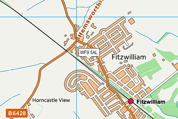 WF9 5AL map - OS VectorMap District (Ordnance Survey)