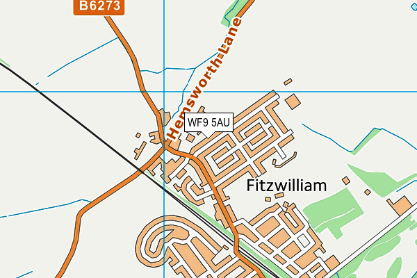 WF9 5AU map - OS VectorMap District (Ordnance Survey)
