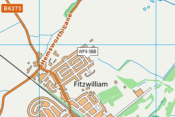 WF9 5BB map - OS VectorMap District (Ordnance Survey)