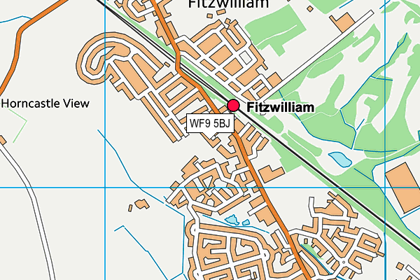 WF9 5BJ map - OS VectorMap District (Ordnance Survey)