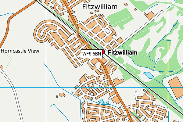 WF9 5BN map - OS VectorMap District (Ordnance Survey)