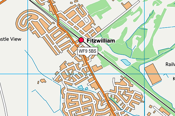 WF9 5BS map - OS VectorMap District (Ordnance Survey)