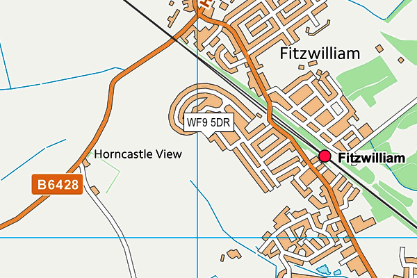 WF9 5DR map - OS VectorMap District (Ordnance Survey)