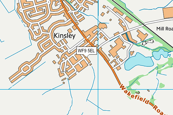 WF9 5EL map - OS VectorMap District (Ordnance Survey)