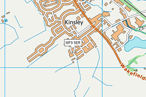 WF9 5ER map - OS VectorMap District (Ordnance Survey)