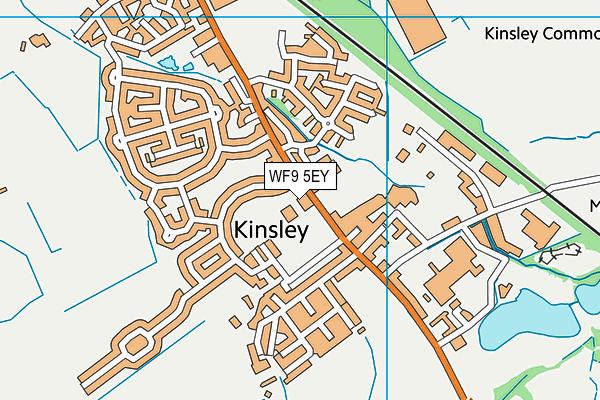 WF9 5EY map - OS VectorMap District (Ordnance Survey)