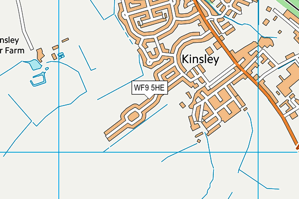 WF9 5HE map - OS VectorMap District (Ordnance Survey)