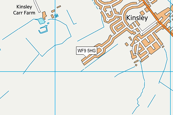 WF9 5HG map - OS VectorMap District (Ordnance Survey)