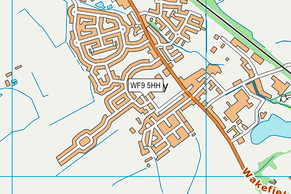 WF9 5HH map - OS VectorMap District (Ordnance Survey)