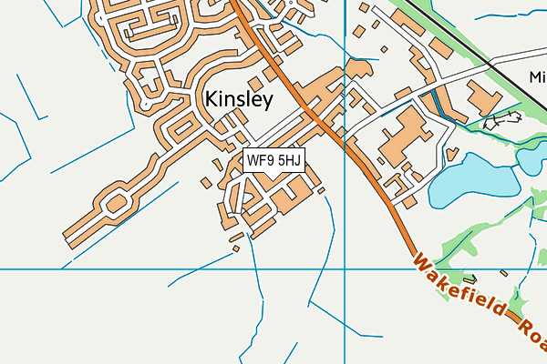 WF9 5HJ map - OS VectorMap District (Ordnance Survey)