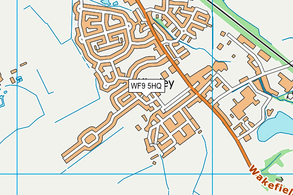 WF9 5HQ map - OS VectorMap District (Ordnance Survey)