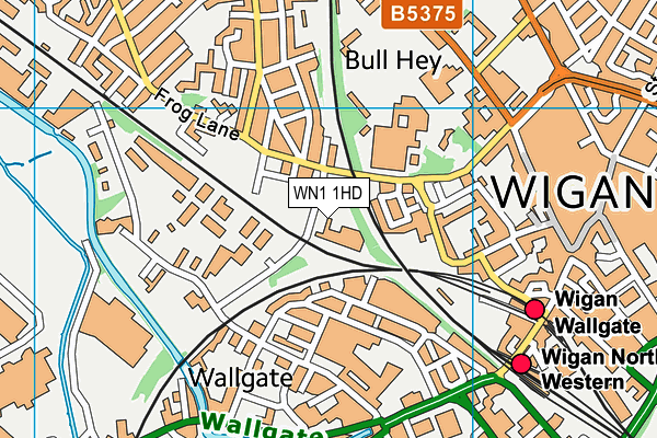 WN1 1HD map - OS VectorMap District (Ordnance Survey)