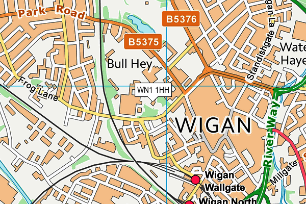 WN1 1HH map - OS VectorMap District (Ordnance Survey)
