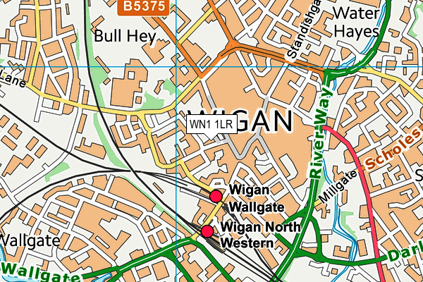 WN1 1LR map - OS VectorMap District (Ordnance Survey)
