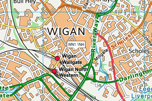 WN1 1NH map - OS VectorMap District (Ordnance Survey)