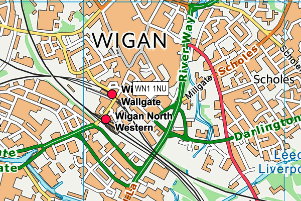 WN1 1NU map - OS VectorMap District (Ordnance Survey)