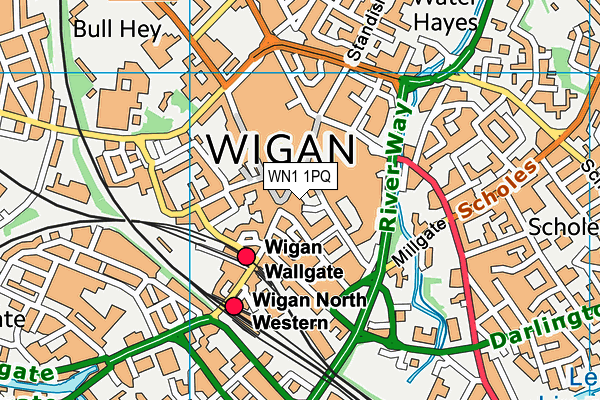 WN1 1PQ map - OS VectorMap District (Ordnance Survey)