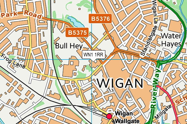 WN1 1RR map - OS VectorMap District (Ordnance Survey)
