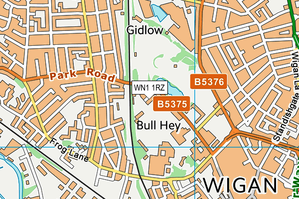 WN1 1RZ map - OS VectorMap District (Ordnance Survey)