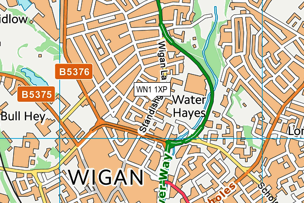 WN1 1XP map - OS VectorMap District (Ordnance Survey)