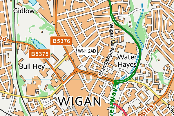 Map of GRAYWAY OF WIGAN LIMITED at district scale
