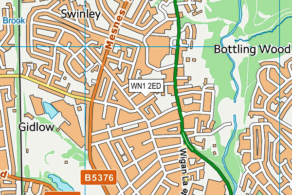 WN1 2ED map - OS VectorMap District (Ordnance Survey)