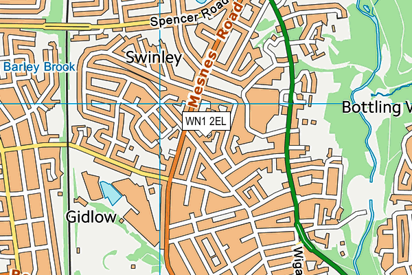 WN1 2EL map - OS VectorMap District (Ordnance Survey)
