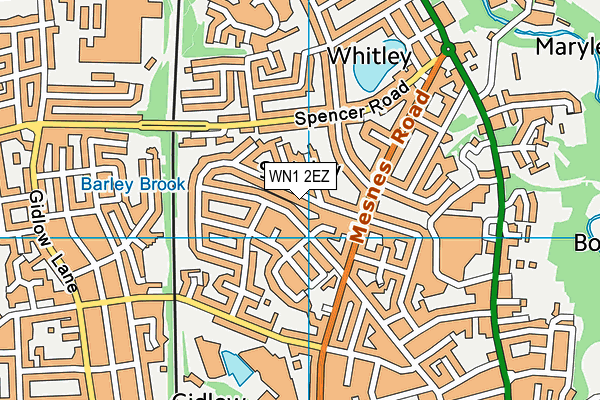 WN1 2EZ map - OS VectorMap District (Ordnance Survey)