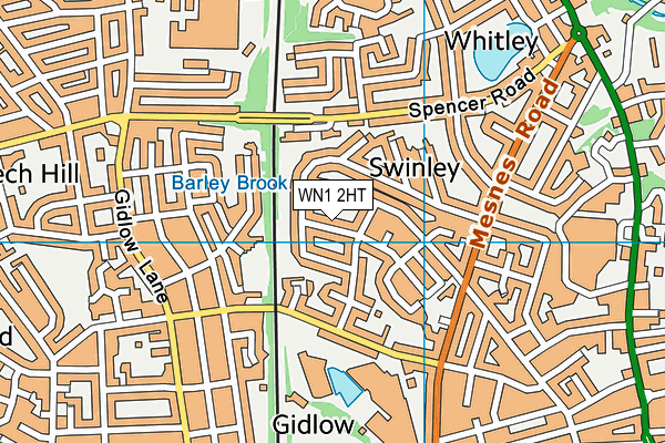 WN1 2HT map - OS VectorMap District (Ordnance Survey)