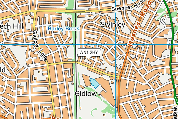 WN1 2HY map - OS VectorMap District (Ordnance Survey)