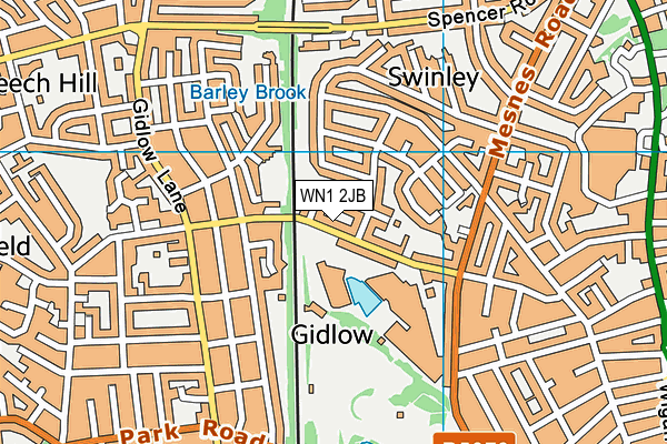 WN1 2JB map - OS VectorMap District (Ordnance Survey)