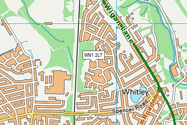 WN1 2LT map - OS VectorMap District (Ordnance Survey)