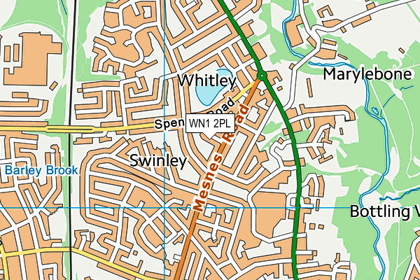 WN1 2PL map - OS VectorMap District (Ordnance Survey)