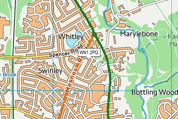 WN1 2PQ map - OS VectorMap District (Ordnance Survey)