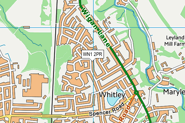 WN1 2PR map - OS VectorMap District (Ordnance Survey)