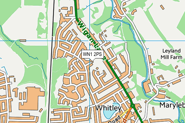 WN1 2PS map - OS VectorMap District (Ordnance Survey)