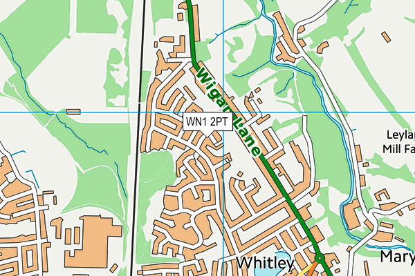 WN1 2PT map - OS VectorMap District (Ordnance Survey)