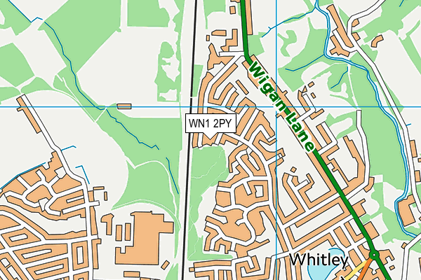 WN1 2PY map - OS VectorMap District (Ordnance Survey)