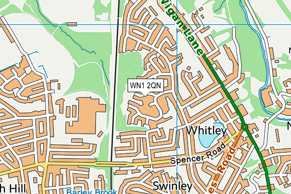 WN1 2QN map - OS VectorMap District (Ordnance Survey)