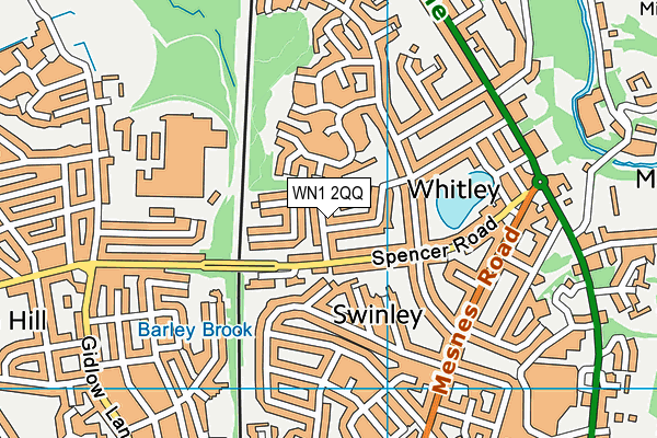 WN1 2QQ map - OS VectorMap District (Ordnance Survey)