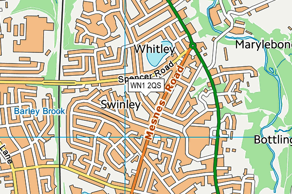 WN1 2QS map - OS VectorMap District (Ordnance Survey)