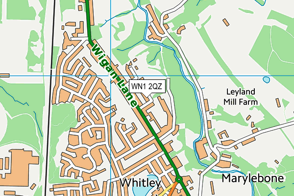 WN1 2QZ map - OS VectorMap District (Ordnance Survey)