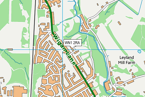 WN1 2RA map - OS VectorMap District (Ordnance Survey)