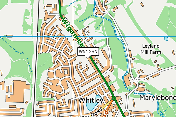WN1 2RN map - OS VectorMap District (Ordnance Survey)