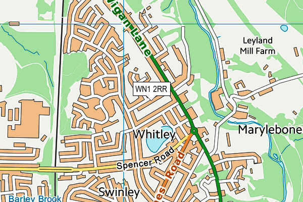 WN1 2RR map - OS VectorMap District (Ordnance Survey)