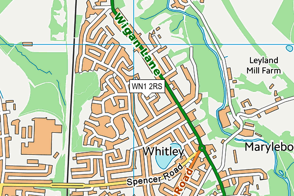 WN1 2RS map - OS VectorMap District (Ordnance Survey)