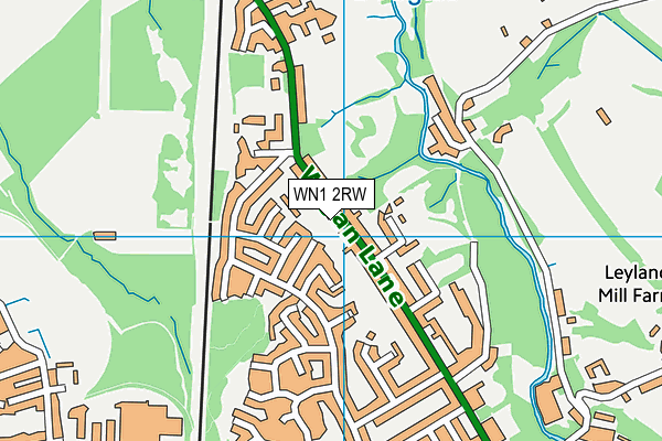WN1 2RW map - OS VectorMap District (Ordnance Survey)