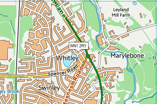 WN1 2RY map - OS VectorMap District (Ordnance Survey)