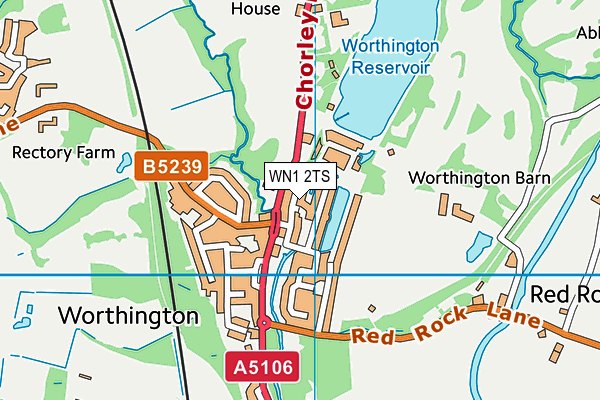 WN1 2TS map - OS VectorMap District (Ordnance Survey)